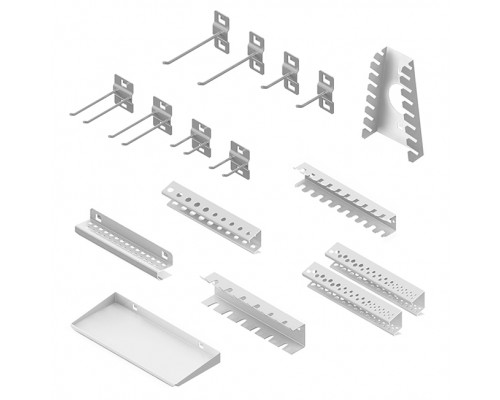 Навесные металлические аксессуары на панель - 16 предметов